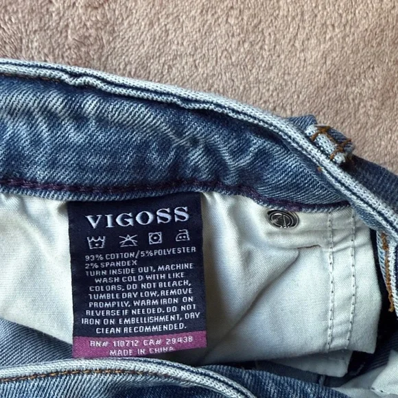 Vigoss Blue Denim Jeans - Picture 8 of 9